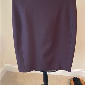 White House Black Market Purple Pencil Skirt Knee-length